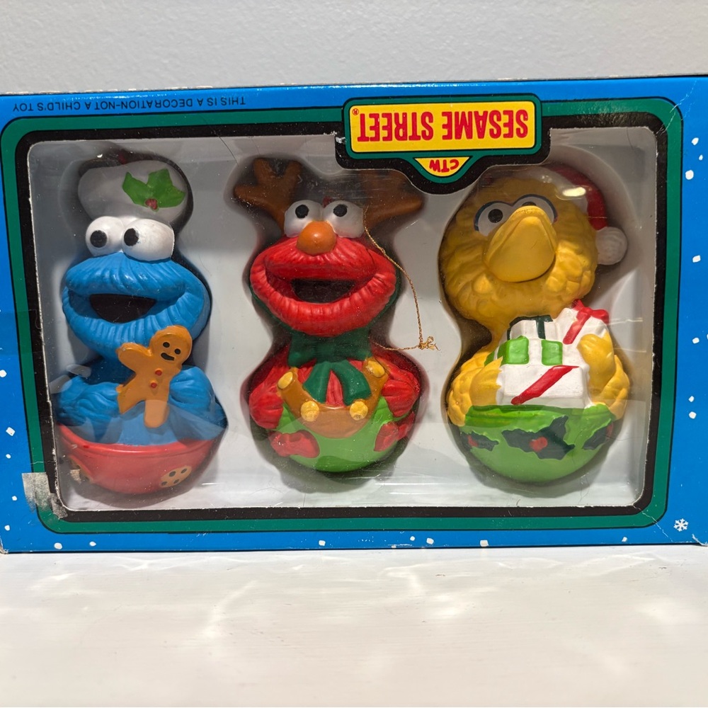 Sesame Street vintage holiday ornaments